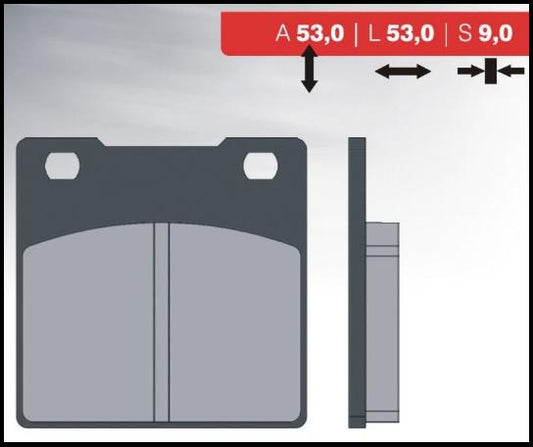 BRAKE PADS KH161 (ORGANIC) KAWASAKI ZXR/ZZR/ZRX/ZX REAR