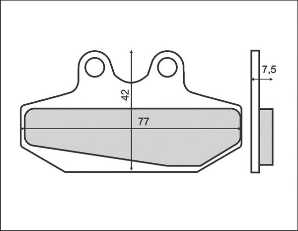 BRAKE PADS KH167 (ORGANIC)