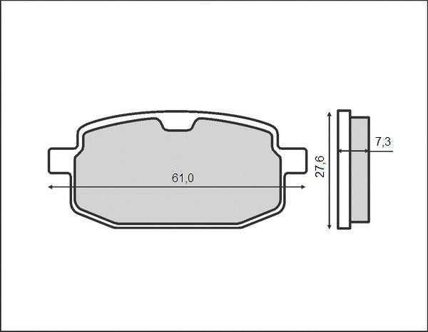 BRAKE PADS KH169 (ORGANIC)