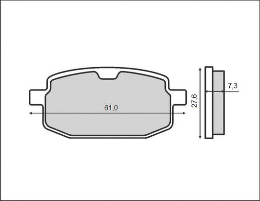 BRAKE PADS KH169 (ORGANIC)