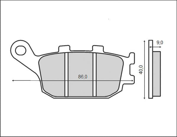 BRAKE PADS KH174 (ORGANIC)