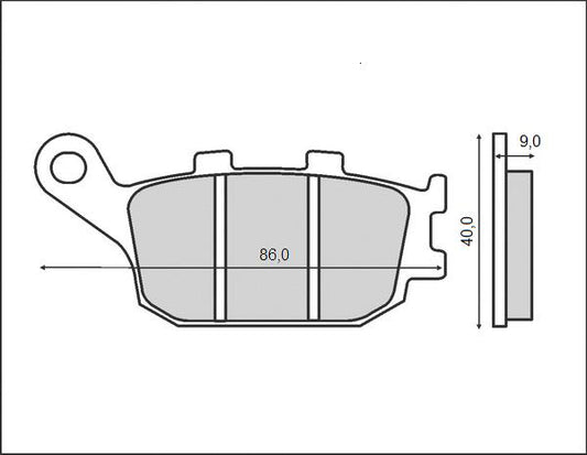 BRAKE PADS KH174 (ORGANIC)