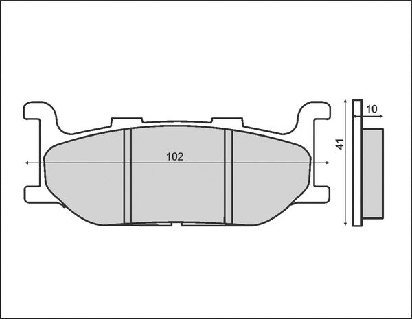 BRAKE PADS KH179 (ORGANIC) YAMAHA XJ/XV/XVS/XP FRONT