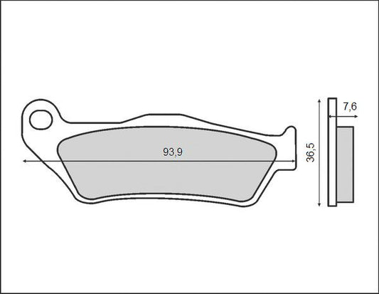 BRAKE PADS KH181 (ORGANIC) BREMBO FRONT CALIPER E.G. KTM SX/EXC