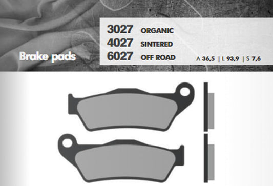 BRAKE PADS KH181 SINTERED METALLIC (GOLD) OFF ROAD BREMBO FRONT E.G. KTM SX/EXC (FT 6027)
