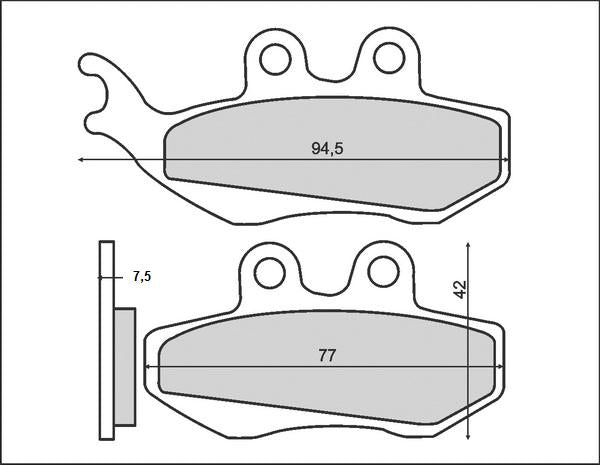BRAKE PADS KH194 (ORGANIC)