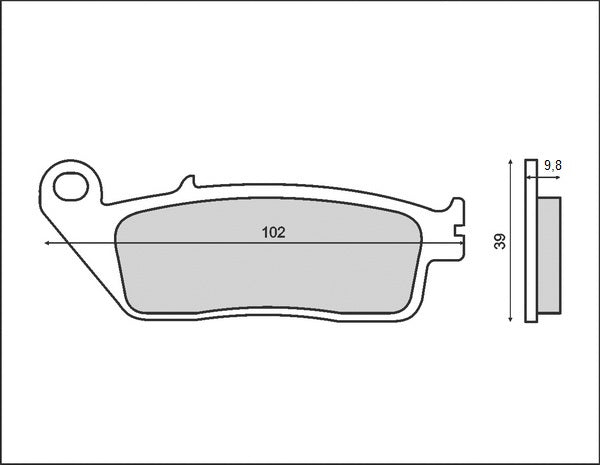BRAKE PADS KH196 (ORGANIC)