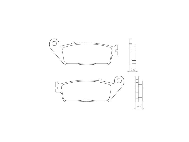 BRAKE PADS KH196 SINTERED METALLIC (GOLD) (FT 4071)