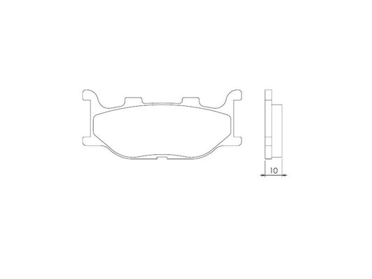 BRAKE PADS KH199 SINTERED METALLIC (GOLD) (FT 4019)