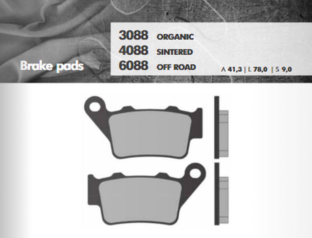 BRAKE PADS KH208 / KH213 SINTERED METALLIC (GOLD) OFF ROAD REAR BREMBO CALIPER (FT 6088)