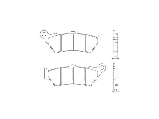 BRAKE PADS KH209 SINTERED METALLIC (GOLD) (FT 4090)