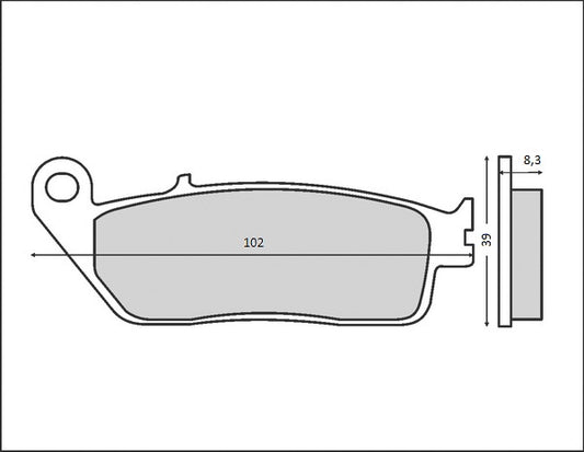 BRAKE PADS KH226 / KH142 (ORGANIC)