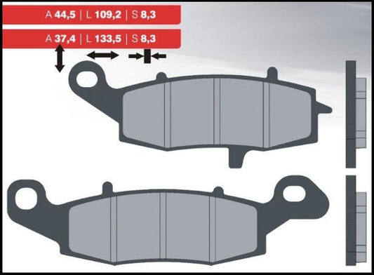 BRAKE PADS KH229 (ORGANIC) LEFT FRONT