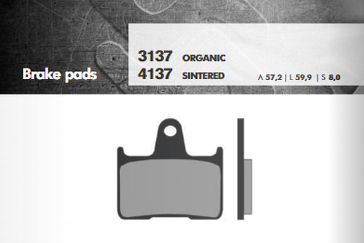 BRAKE PADS KH254 SINTERED METALLIC (GOLD) REAR (FT 4137)