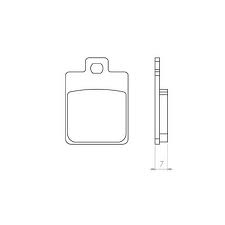 BRAKE PADS KH260 SINTERED METALLIC (GOLD) SCOOTERS PEUGEOT, PIAGGIO, SYM, VESPA (FT 4014)