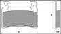 BRAKE PADS KH265 / KH296 SINTERED METALLIC (GOLD) - REPLACES FT 4121 (FT 4112)