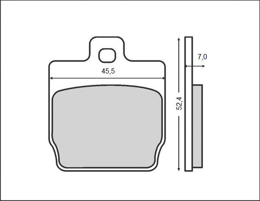 BRAKE PADS KH268 (ORGANIC) YAMAHA / MBK (FT 3016)