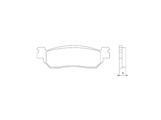 BRAKE PADS KH275 SINTERED METALLIC (GOLD) (FT 4022)