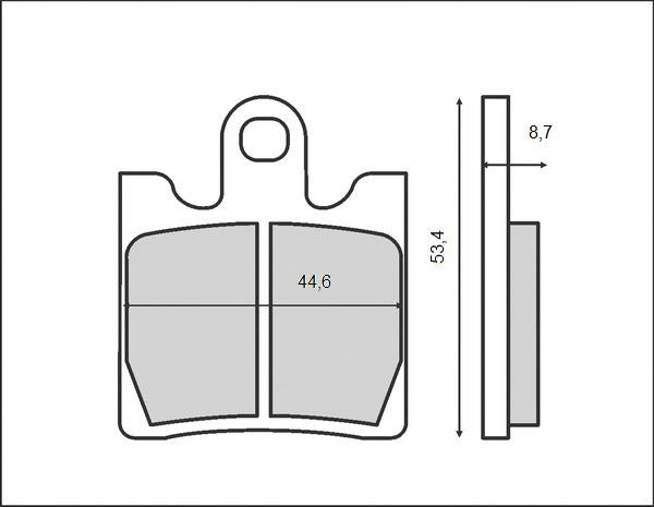 BRAKE PADS KH283 / KH423 (ORGANIC)