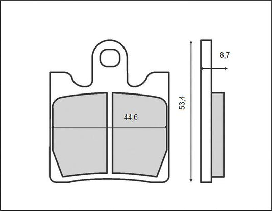 BRAKE PADS KH283 / KH423 (ORGANIC)