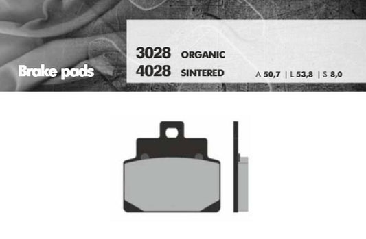 BRAKE PADS KH301 (ORGANIC) (APRILIA 125 SCOOTERS)