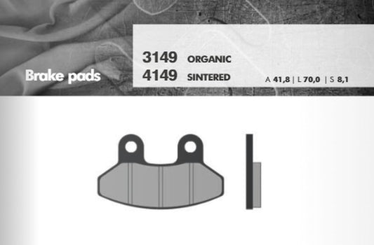 BRAKE PADS KH306 LAVERDA / SYM FRONT (FT 3149)
