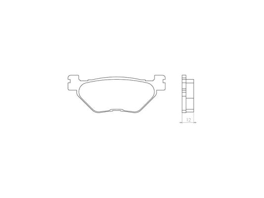 BRAKE PADS KH319 SINTERED METALLIC (GOLD) (FT 4058)
