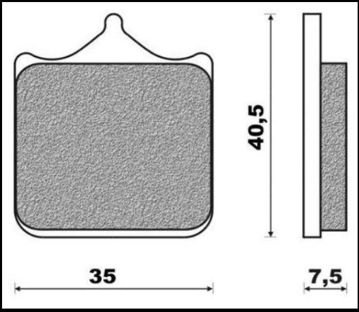 BRAKE PADS KH322/4 (ORGANIC)