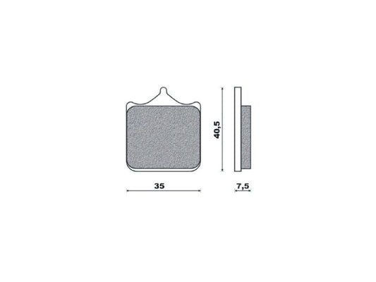 BRAKE PADS KH322/4 SINTERED METALLIC (GOLD) (FT 4107)