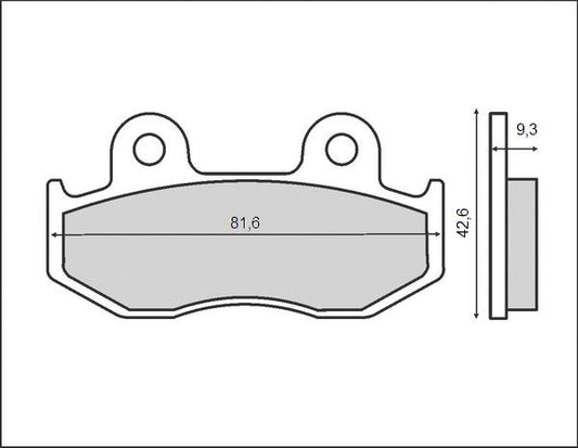 BRAKE PADS KH323 / KH092 (ORGANIC)
