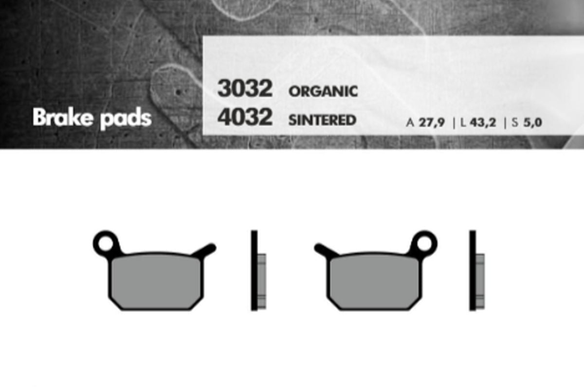 BRAKE PADS KH325 SINTERED METALLIC (GOLD) (KTM SX 50/65) (FT 4032)