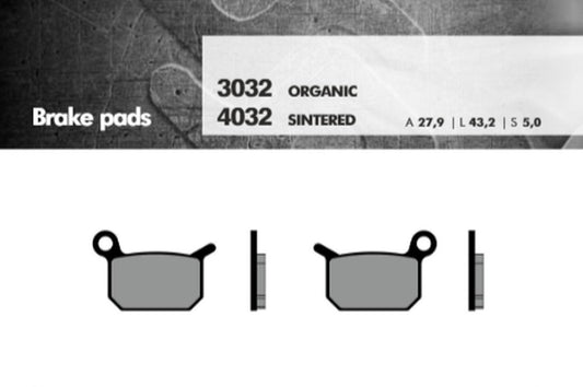 BRAKE PADS KH325 SINTERED METALLIC (GOLD) (KTM SX 50/65) (FT 4032)