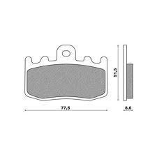 BRAKE PADS KH335 SINTERED METALLIC (GOLD) (FT 4123)