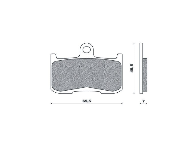 BRAKE PADS KH347 SINTERED METALLIC (GOLD) FRONT (FT 4120)