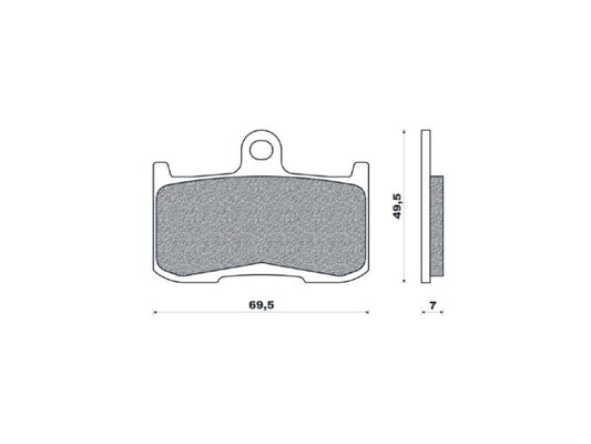 BRAKE PADS KH347 SINTERED METALLIC (GOLD) FRONT (FT 4120)