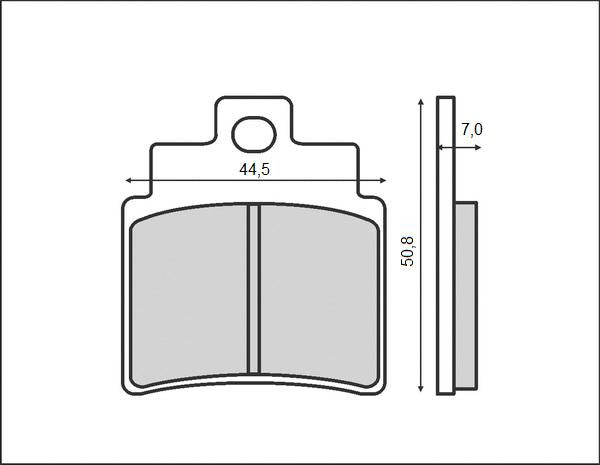 BRAKE PADS KH355 (ORGANIC) KYMRO / SYM