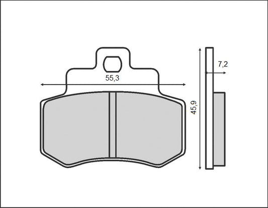 BRAKE PADS KH356 (ORGANIC) KYMCO