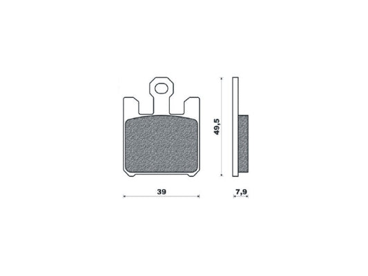 BRAKE PADS KH369/4 SINTERED METALLIC (GOLD) (FT 4119)