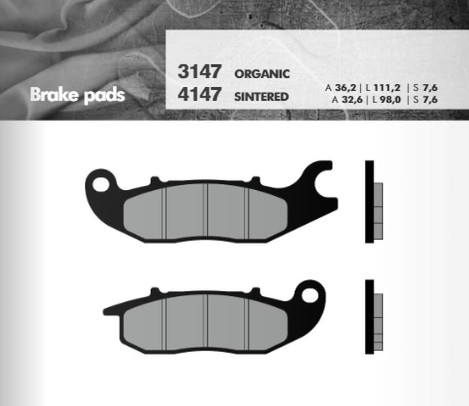 BRAKE PADS KH375 CBR125 / CBF125 / AN125, RIEJU, FRONT (FT 3147)