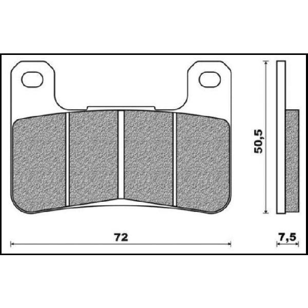 BRAKE PADS KH379 SINTERED METALLIC (GOLD) FRONT (FT 4117)