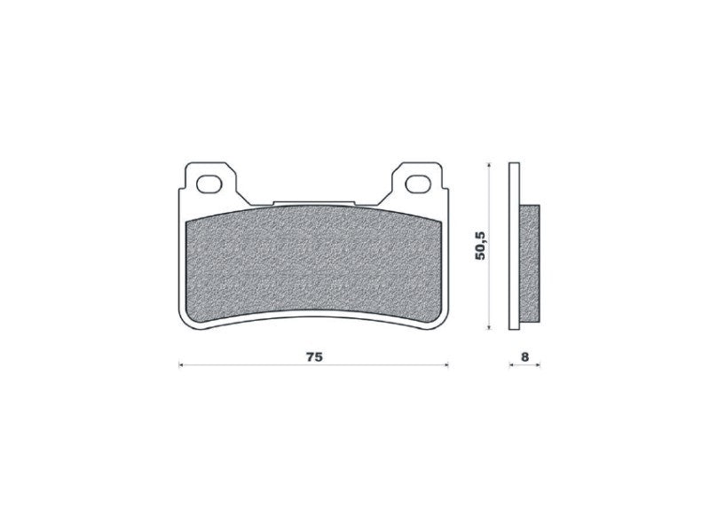 BRAKE PADS KH390 SINTERED METALLIC (GOLD) HONDA (FT 4116)