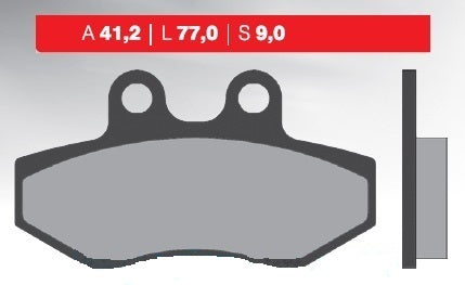 BRAKE PADS KH393 (ORGANIC) YAMAHA NXC125 CYGNUS 04-13, MBK FLAME 125 04-12, FRONT