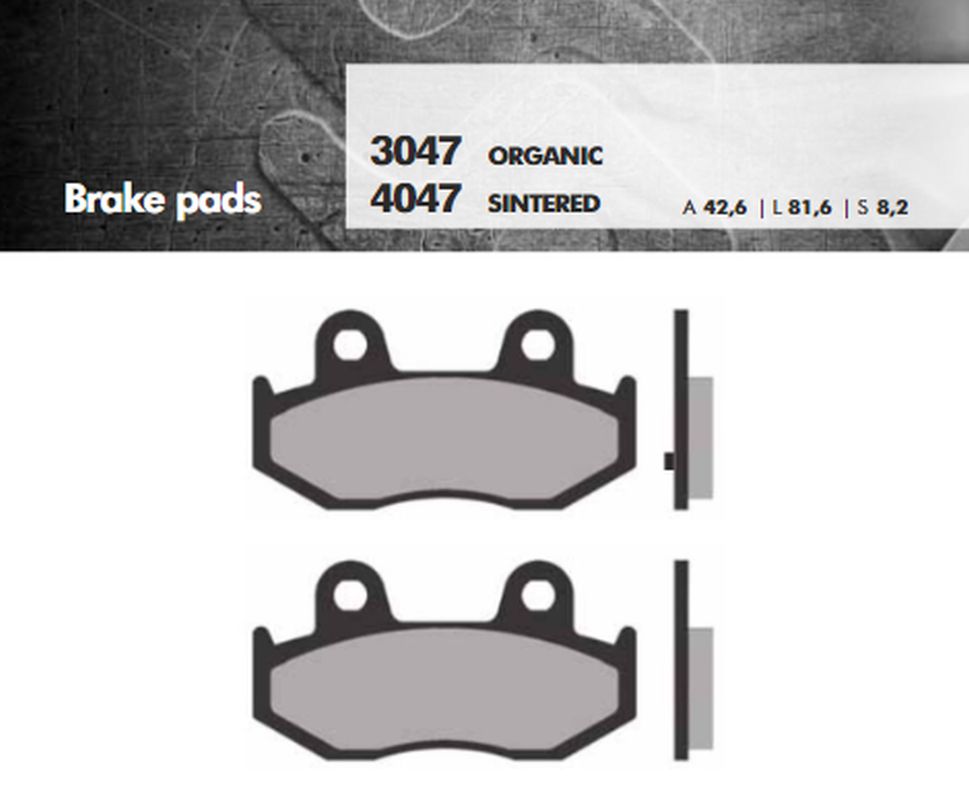 BRAKE PADS KH411 SINTERED METALLIC (GOLD) BURGMAN (FT 4047)
