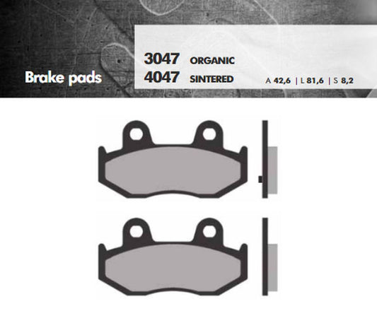 BRAKE PADS KH411 SINTERED METALLIC (GOLD) BURGMAN (FT 4047)