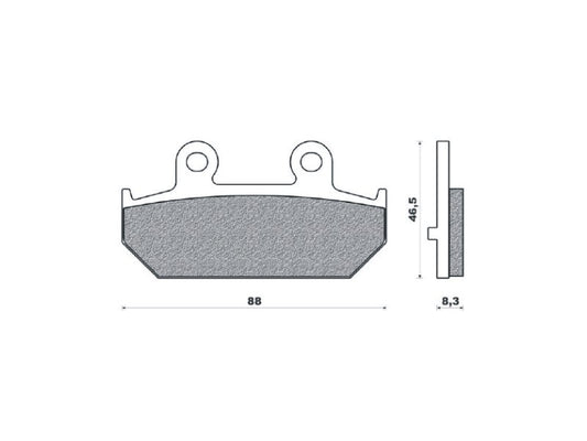BRAKE PADS KH412 SINTERED METALLIC (GOLD) (FT 4104)