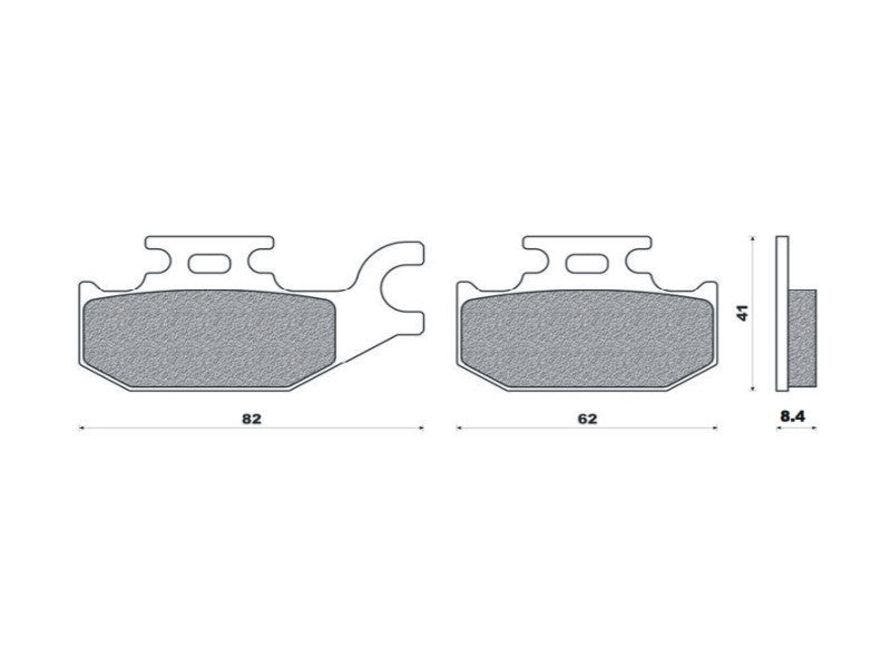 BRAKE PADS KH413 SINTERED METALLIC (GOLD) (FT 4109)