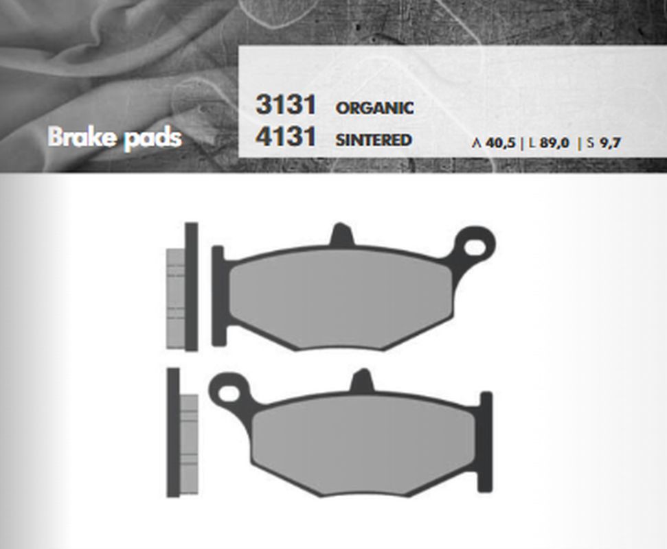 BRAKE PADS KH419 SINTERED METALLIC (GOLD) (FT 4131)