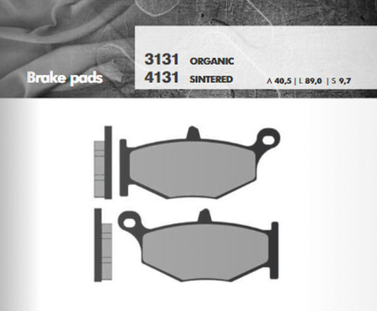 BRAKE PADS KH419 SINTERED METALLIC (GOLD) (FT 4131)