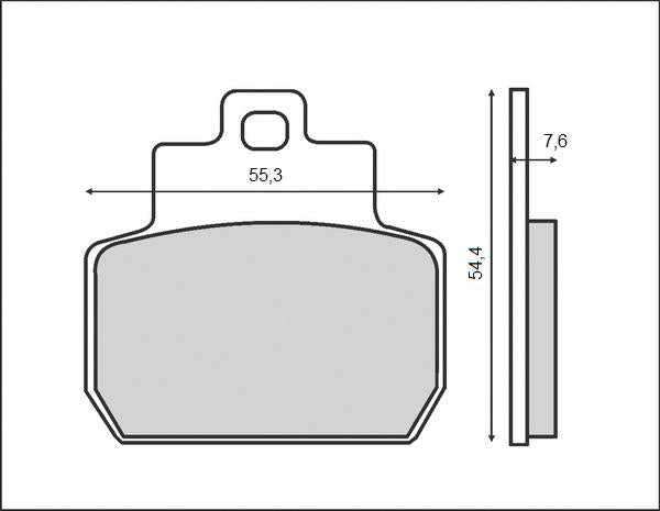 BRAKE PADS KH425 (ORGANIC)
