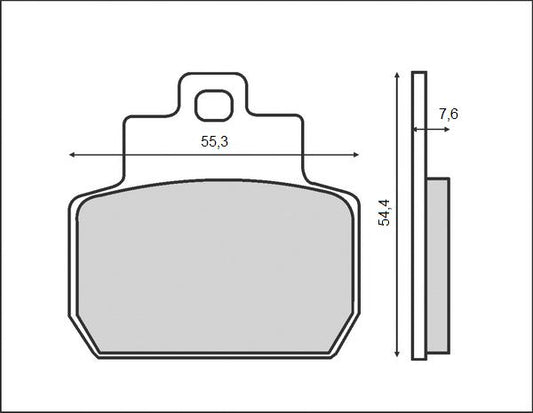 BRAKE PADS KH425 (ORGANIC)